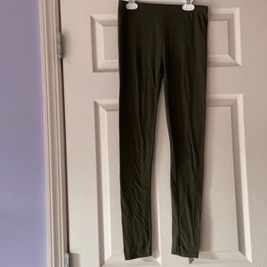 Hippie Rose Army Green Leggings